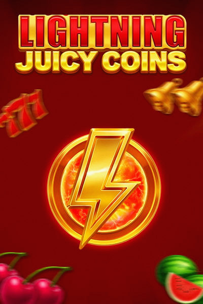 Omslag van de slot Lightning Juicy Coins in de Casinova-lobby