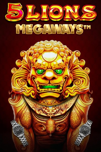Omslag van de slot 5 Lions Megaways in de Casinova-lobby